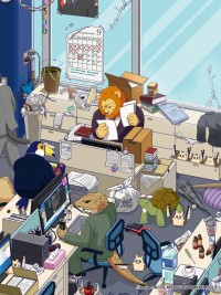 Nhân viên văn phòng động vật Châu Phi African no Salaryman